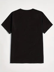 Men's K Print Graphic T-shirt for Summer