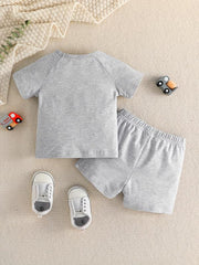 Daddy And Me Short Sleeve Tee And Shorts Set