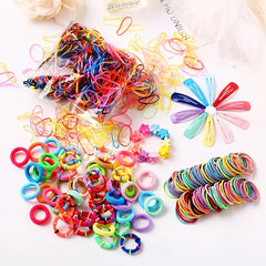 780pcs Girls Hair Accessories Elastic Hair Ties Ponytail Holders Rubber Bands