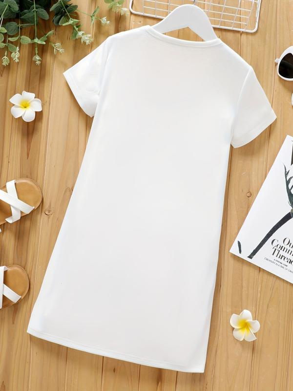Toddler Girls Cat Graphic Casual Dress For Party