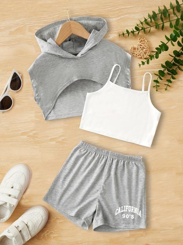 Girls Casual Sleeveless Summer Suit for Kids