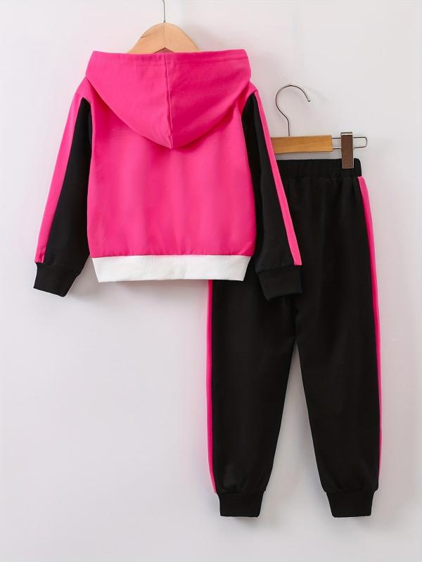 Girls Unicorn Hoodie & Sweatpants Set Casual Kids Clothes