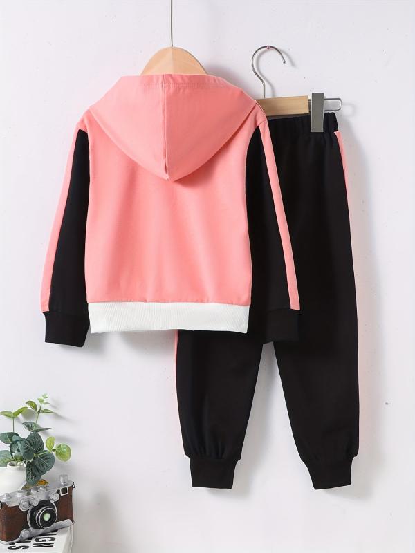 Girls Unicorn Hoodie & Sweatpants Set Casual Kids Clothes