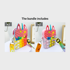 Animal Silicone Bag Messenger Coin Purse For Kids