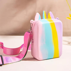 Animal Silicone Bag Messenger Coin Purse For Kids