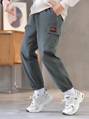 Boys Cargo Trouser Joggers Kids Autumn Winter Clothes