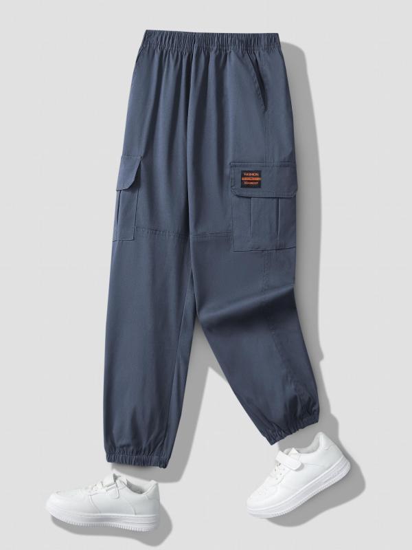 Boys Cargo Trouser Joggers Kids Autumn Winter Clothes