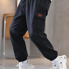 Boys Cargo Trouser Joggers Kids Autumn Winter Clothes