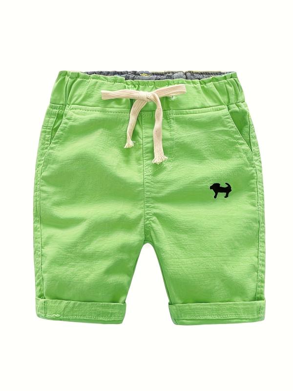 Boys Animal Cotton Shorts Drawstring Waist Summer Kids Clothes