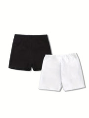 2pcs Toddler Girls Biker Shorts Safety Leggings Kids Summer Clothing