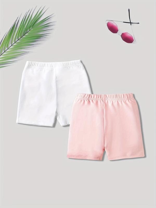 2pcs Toddler Girls Biker Shorts Safety Leggings Kids Summer Clothing