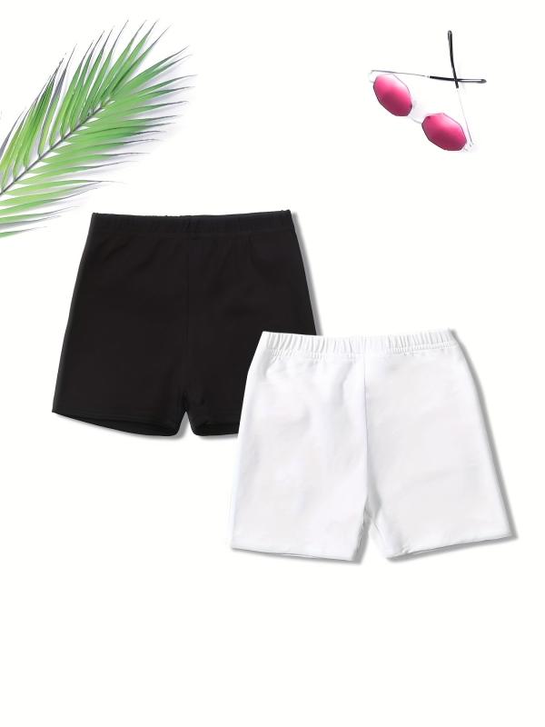 2pcs Toddler Girls Biker Shorts Safety Leggings Kids Summer Clothing