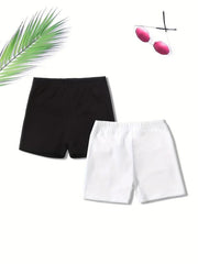 2pcs Toddler Girls Biker Shorts Safety Leggings Kids Summer Clothing