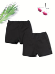 2pcs Toddler Girls Biker Shorts Safety Leggings Kids Summer Clothing