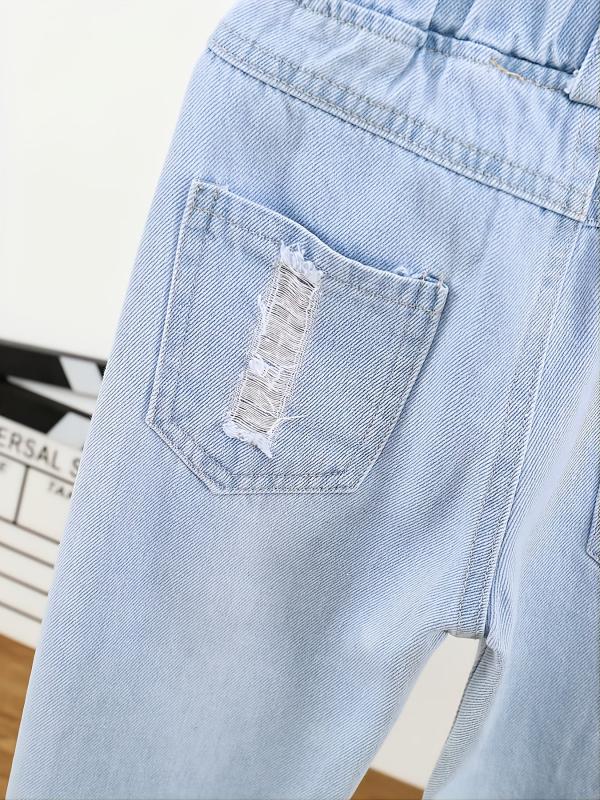 Baby Girls' Distressed Jeans Light