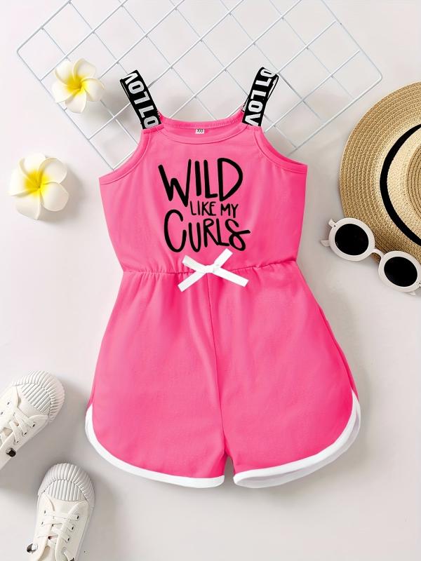 Toddler Girls PAPA'S GIRL Cami Rompers Jumpsuits