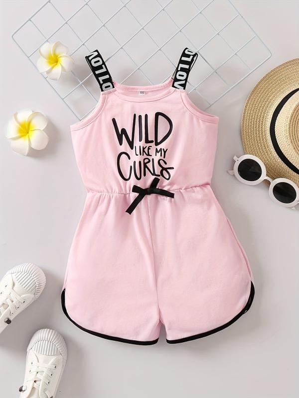 Toddler Girls PAPA'S GIRL Cami Rompers Jumpsuits