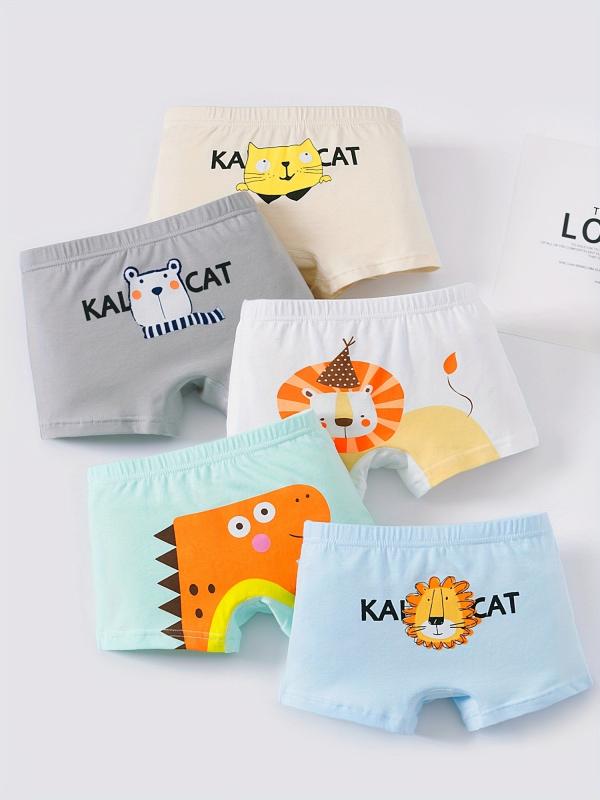 Toddler Boys Boxer Briefs Cotton Kids Underwear Pack Of 5