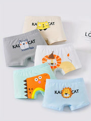 Toddler Boys Boxer Briefs Cotton Kids Underwear Pack Of 5