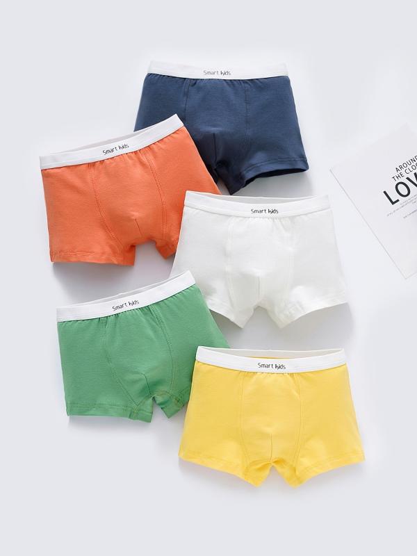 Toddler Boys Boxer Briefs Cotton Kids Underwear Pack Of 5