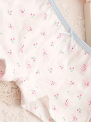 4pcs Girls Bunny Cat Print Underwear Soft Panties Briefs 95 Cotton