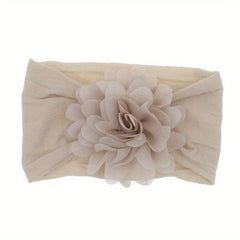 Chiffon Flower Nylon Headband for Baby Girls