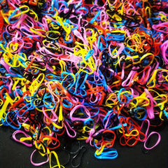 1000 Mini Rubber Bands Soft Elastic Bands for Kid Hair Braids