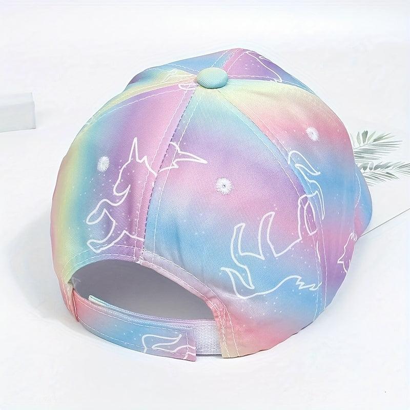 Girls Pony Print Baseball Cap Adjustable Sun Hat
