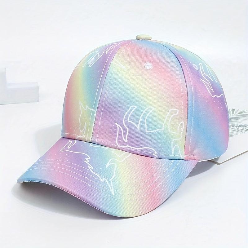 Girls Pony Print Baseball Cap Adjustable Sun Hat