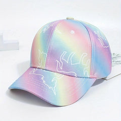 Girls Pony Print Baseball Cap Adjustable Sun Hat