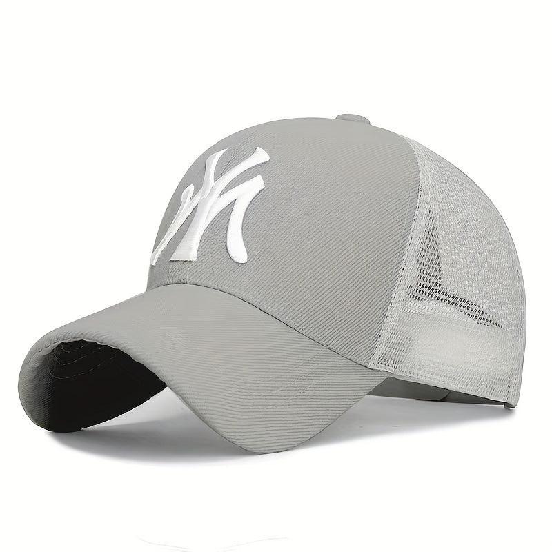 Men's Sunscreen Mesh Hat MY Letter Baseball Cap