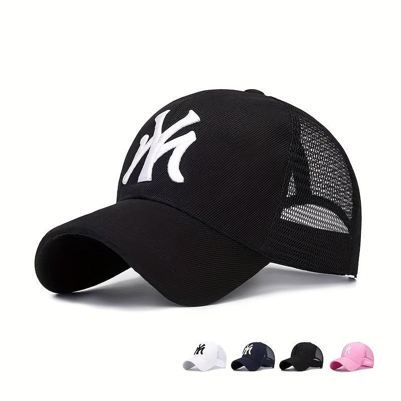 Men's Sunscreen Mesh Hat MY Letter Baseball Cap