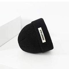 Men's Novelty Wool Beanie Autumn Winter Knitted Hat Warm Coldproof