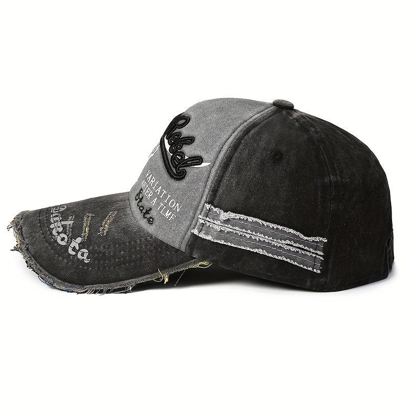 Men's Washed Embroidered Baseball Cap