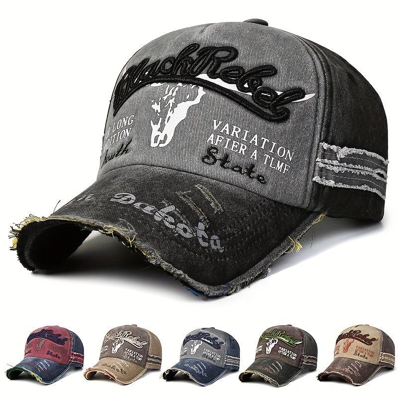 Men's Washed Embroidered Baseball Cap