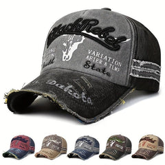 Men's Washed Embroidered Baseball Cap