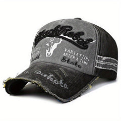 Men's Washed Embroidered Baseball Cap