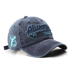 Men's Retro Baseball Hat Pattern Charms Embroidery Baseball Cap Sunshade Hat