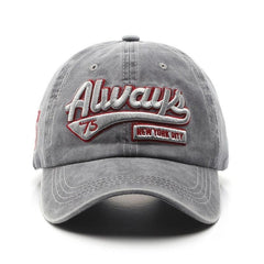 Men's Retro Baseball Hat Pattern Charms Embroidery Baseball Cap Sunshade Hat