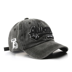 Men's Retro Baseball Hat Pattern Charms Embroidery Baseball Cap Sunshade Hat