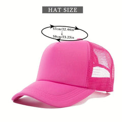 Candy Trucker Hat Hip Hop Mesh Unisex Baseball Cap Sunscreen Dad Hats