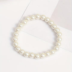 Classic Pearl Beads Chain Bracelet for Men Women Kids