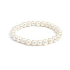 Classic Pearl Beads Chain Bracelet for Men Women Kids