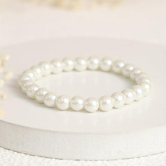 Classic Pearl Beads Chain Bracelet for Men Women Kids