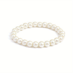 Classic Pearl Beads Chain Bracelet for Men Women Kids