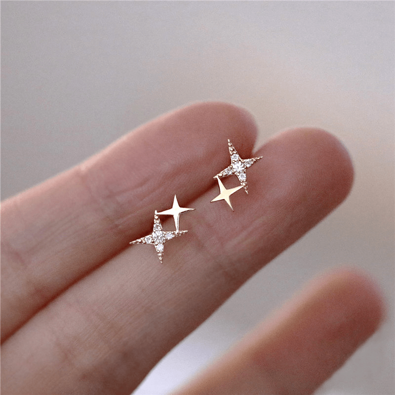 Girls Teen Charm Star Earrings Jewelry Accessories For Gift Party