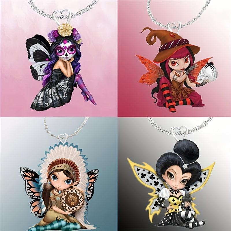 Fairy Princess Pendant Necklace Gift For Daughter