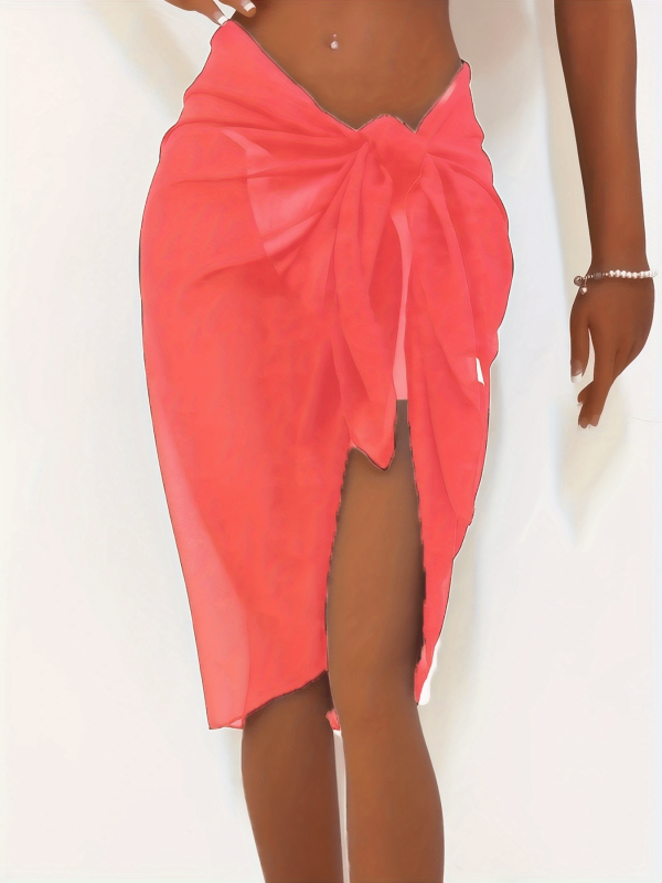 Mesh Beachwear Sarong Wrap Women's Swimwear Cover Up