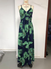 Tropical Print Cami Dress Vacation Maxi Dress Women's Clothing