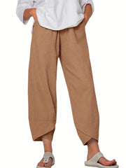 Comfy Elastic Waist Summer Pants